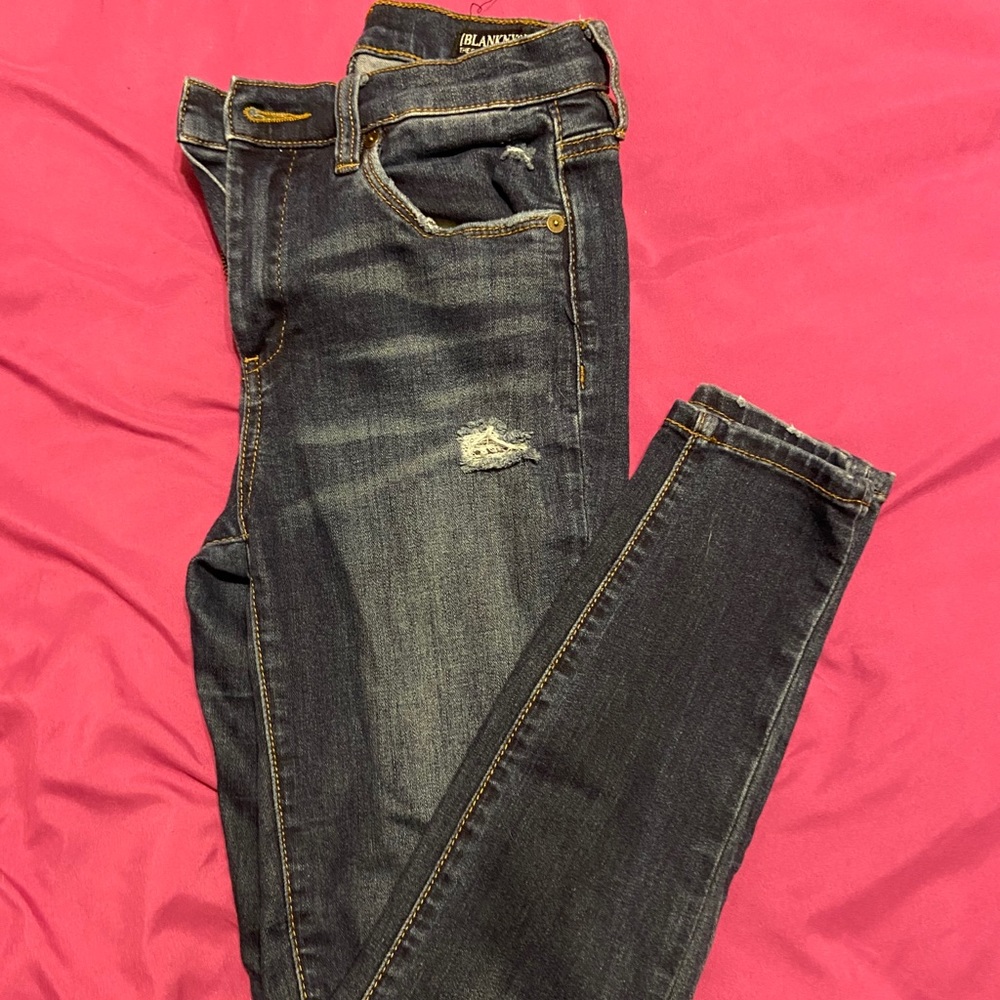 BLANK NYC mid-dark wash jeans